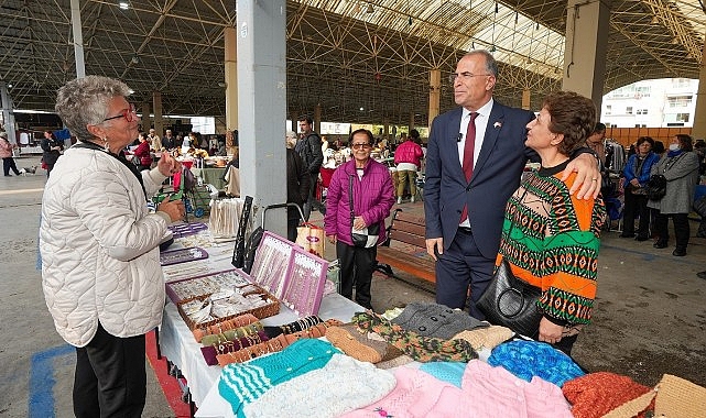 Gaziemir Belediyesi’nden kadınlara destek: El Emeği ve Satış Pazarı açıldı