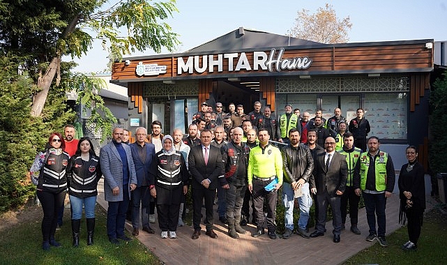 Motosiklet sürücüleriyle toplantı ve anket çalışması